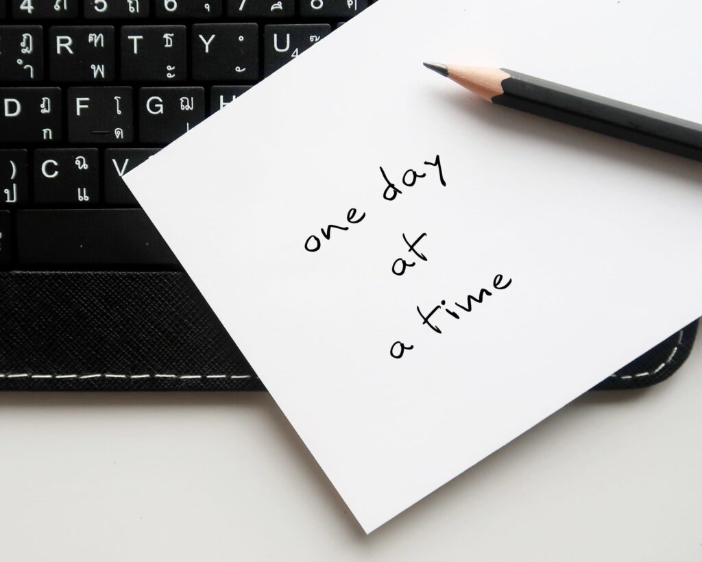 Small daily steps help maintain progress over perfection in sobriety and long-term health